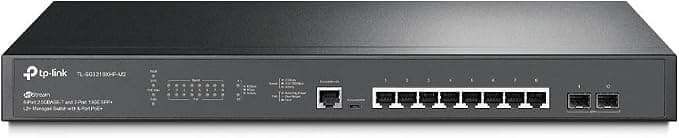 TP-Link Omada TL-SG3210XHP-M2 Managed Switch L2+ 8 Ports 2.5G and 2 Ports 10G SFP+ with 8 PoE+ Ports, 240W Total Power Supply - Image 1