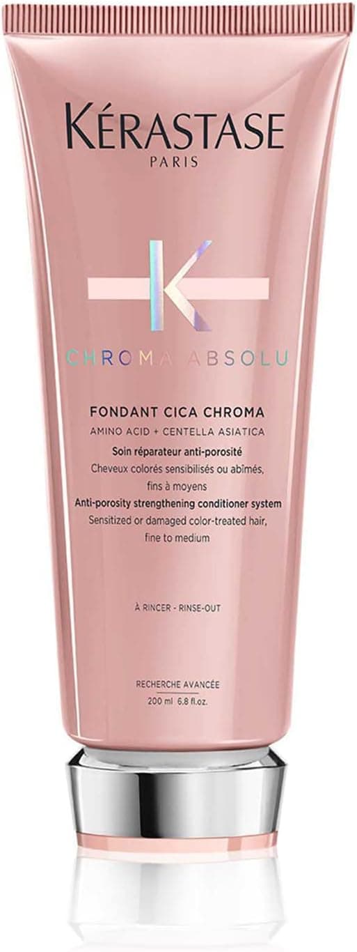 KÉRASTASE Chroma Absolu - Fondant Cica Chroma - Repairing & Anti-Porosity Conditioner - Amino Acids & Centella Asiatica - Sensisibilised or Damaged Colored Hair - Fine to Medium - 200 ml - Image 1