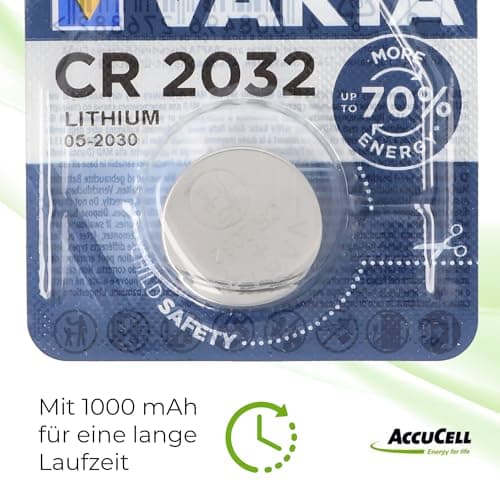 AccuCell Battery Compatible with Philips HUE Smart Button 1 x Varta CR2032 Lithium Battery IEC CR 2032 - Image 7