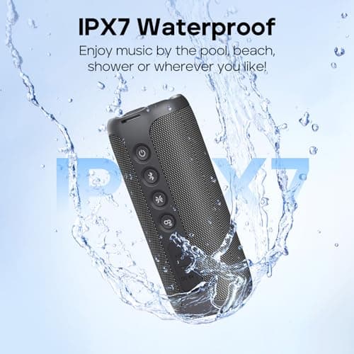 Tribit StormBox 2 Bluetooth Speaker with 34W 360° Surround Sound, XBass Technology, 24H Battery Life, IPX7 Waterproof, Bluetooth 5.3, TWS Pairing Portable Wireless Speaker for Outdoor Use - Image 6