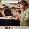 Jamie Oliver by Tefal Direct Cook, Frying Pan 24 cm, Stainless Steel Ceramic Non-Stick + Pan Protector, H880S234 - Image 4