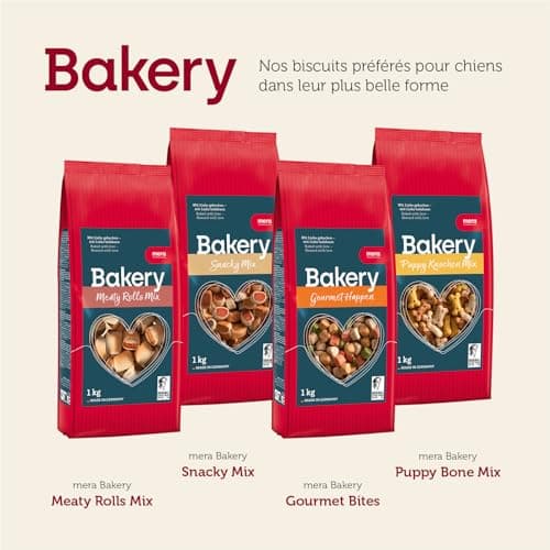Mera Bakery Gourmet Happen - Mélange de Friandises pour Chien - pour Entraînement ou Collation - Ingrédients Naturels - Biscuits Délicatement Cuits au Four (1 kg) - Image 6