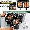 Air Fryer Silicone Mould For Ninja Foodi MAX Dual Zone Air Fryer AF400EU 9.5L/Cosori 8.5L 10L/Russell Hobbs 9L, Air Fryer Accessories With Rack Racks, Cake Mould, Bread Pan - Image 6