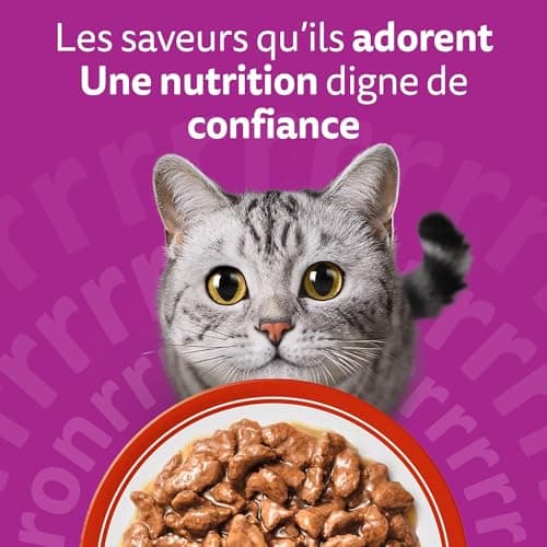 WHISKAS Les Mepas Classiques Wet Food in Adult Cat Sauce 24 x 85g (Pack of 2) 48 Sachets - Image 8
