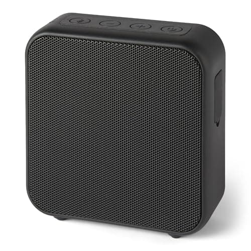 Amazon Basics Enceinte Bluetooth sans Fil, autonomie de 6 Heures, étanchéité IPX5, Utilisation en intérieur et extérieur, Taille compacte, Noir - Image 2