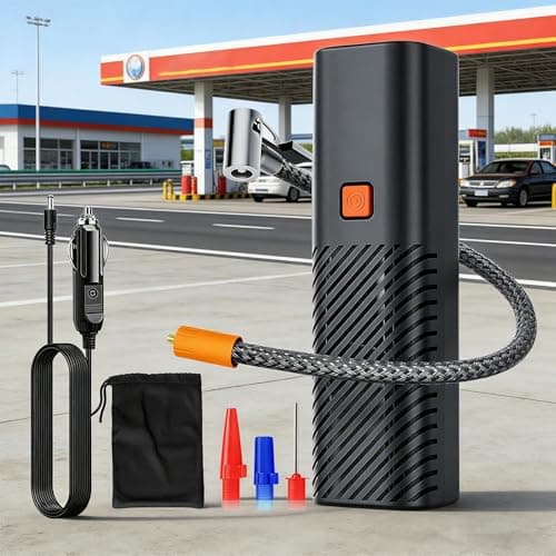 Gonfleur de Pneu Automobile,Compresseur Gonfleur pour Roues | Pompe à Air pour Pneus avec Affichage Temps Réel | pour Voiture, Moto, SUV, Camping-car et Véhicules - Image 4