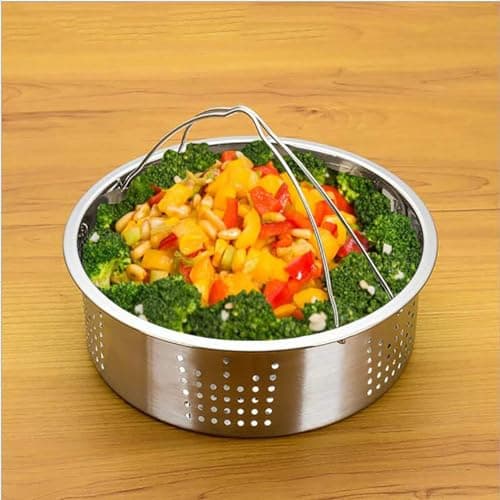 3PCS Accessories for Deep Fryers, Instant Pot Accessories Steamer Basket with Grill for Egg Steamer - Image 7