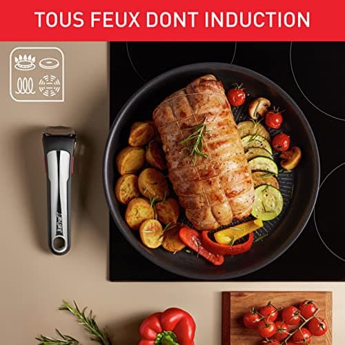 Tefal Ingenio L3972902 Saucepan 18 cm, Induction, Non-Stick Coating, Cooking Start Indicator, Stackable, Dishwasher Safe, Made in France, Eco Resist - Image 4