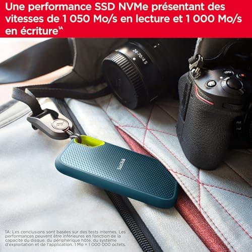 SanDisk Monterey Extreme Portable NVMe SSD 8TB (up to 1050MB/s Reading, 1000MB/s Write, USB-C, IP65 Rated Dust and Water Resistance, Convenient Carabiner) - Image 5