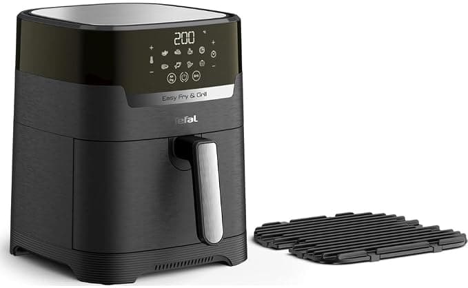 Tefal EY5058 Easy Fry & Grill Precision Hot Air Fryer, 2-in-1 Technology (Hot Air Fryer and Grill), Digital Display, 4.2 Litre Capacity, 8 Automatic Programmes, Black - Image 1