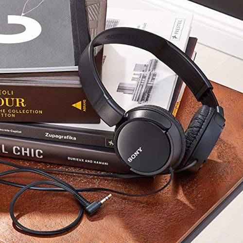 Sony MDRZX110B.AE Foldable Lightweight Over-Ear Headphones Compatible with Smartphones, Tablets, Laptops and MP3 Devices - Black - Image 5