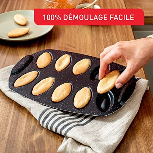 Tefal Cake mould 10 trays, non-stick coating, recycled and recyclable aluminium, pastry well golden, Made in France, PerfectBake J5734202 - Image 5