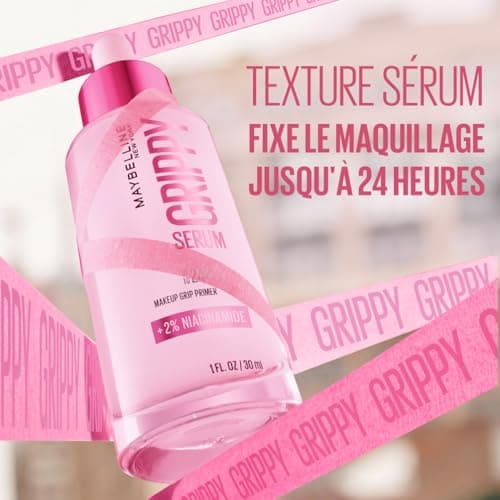 MAYBELLINE NEW YORK - Grippy Serum - Base De Teint Perfectrice - Fixe Le Maquillage Pendant 24H - Texture Ultra-Fondante - Enrichie En Niacinamide & Aloe Vera - Technologie Serum-To-Grip - 30 ml - Image 4