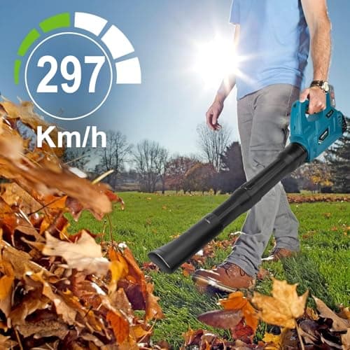 Waitley Blower Compatible with Makita 18V Battery – Ideal for Garden, Patio and Driveway (Air Speed up to 297 km/h, Speed Control) - Image 4