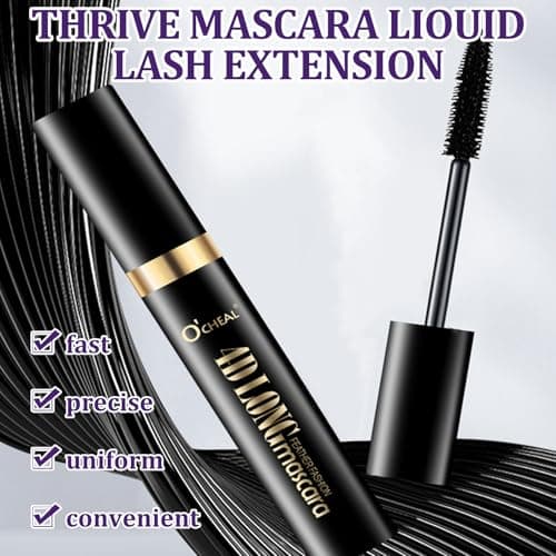 Mascara Fibre De Soie 4D Paquet De 2 Noir Intense Imperméable Longue Tenue Mascara Volume Effet Faux Cils Naturel Sans Paquets - Image 7