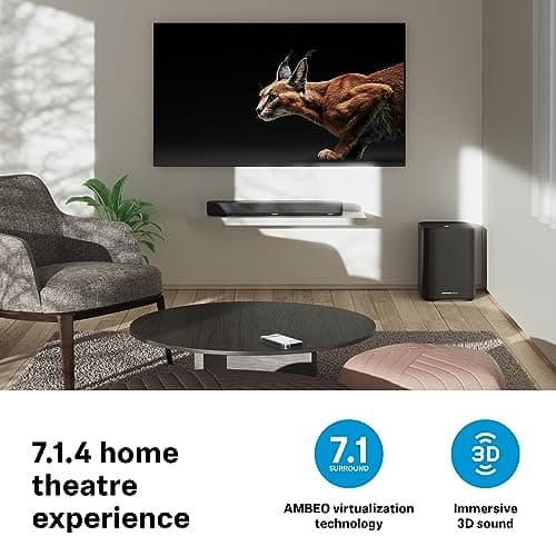 Sennheiser AMBEO Soundbar Mini - Immersive 3D Audio for TV, Movies and Music - Compact device with powerful adaptive features, multiple connectivity and intuitive use - Image 7