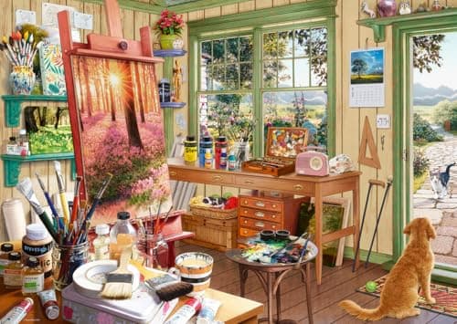 Ravensburger - Adult puzzle - 1000 piece puzzle - The Artist's Shed - Adults and Children from 14 years old - High-quality puzzle - Relaxation & Relaxation - 12001100 - Image 5
