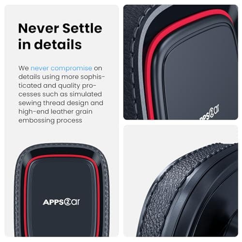 APPS2Car Magnetic Car Phone Holder, Dashboard/Windshield Holder, Car Phone Holder with Adjustable Telescopic Arm, 6 Powerful Magnets for All Mobile Phones - Image 6