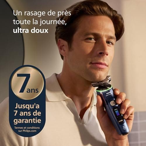 Philips Rasoir i9000 Prestige Ultra, Rasoir électrique 100% étanche, Technologie Skin IQ Pro, Système Triple Lift & Cut, Lames de précision NanoTech rotatives 360°, 5 modes de rasage, XP9401/38 - Image 4