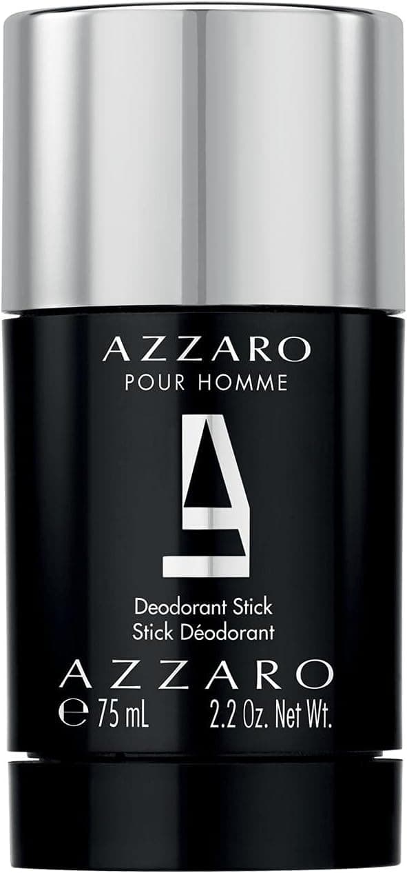 Azzaro - Deodorant Stick for Men, Azzaro Pour Homme Eau de Toilette, Long-Lasting Protection, Notes of Anise, Lavender and Vetiver, Gentle and Regulating Formula, 75 ml