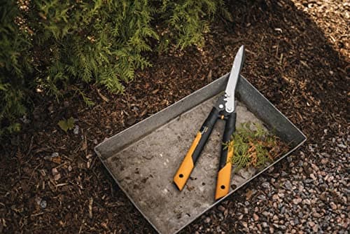 Fiskars Hedge shear, Rack system PowerGear X, Non-Stick coating, Steel blades, Length: 63 cm, Black/Orange, HSX92, 1023631 - Image 8