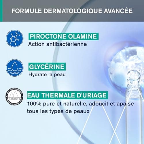 Uriage Hyseac Gel Nettoyant Anti-Imperfections Visage et Dos - Nettoie en Douceur et Purifie - Élimine l'Excès de Sébum - Peaux Grasses à Tendance Acnéique - Sans Savon - pH Physiologique - 150 ml - Image 4