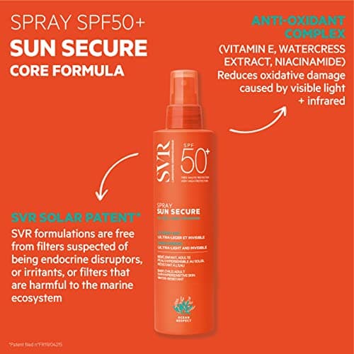 SVR - Sun Secure Spray SPF50+ - Soin solaire haute protection – Protège contre UVA, UVB, lumière visible & infrarouge – Pour toute la famille – Niacinamide, Vitamine E – 200 ml - Image 4