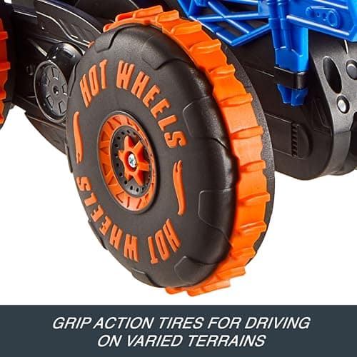 Hot Wheels Monster Trucks RC Vehicle Tiger Shark Escalator with 3 Game Modes for Running, Climbing and Stunts, JFR39 - Image 6