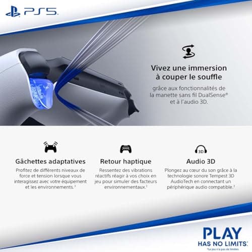 Playstation Sony, Lecteur à Distance Portal, Pour Console 5, Couleur : Noire - Image 4