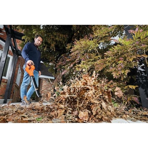BLACK+DECKER Leaf Blower with PowerCommand Lithium Battery Technology, Blow Speed 209 km/h, Ergonomic Handle 18 V, GWC1820PCB-XJ, Without Battery - Image 5