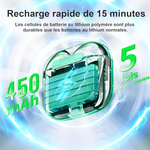 Replacement Wireless Charging Case Compatible with AirPods 4, 450mAh Charging Case with Bluetooth Button for Pairing - Image 5
