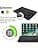 AZERTY Keyboard + Protective Case for Samsung Galaxy Tab S7 (11 Inch SM-T870) Black - Image 3
