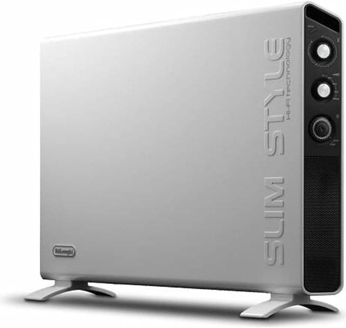 Delonghi HCX3220FTS Mobile Slim Style Convector, White/Black - Image 1
