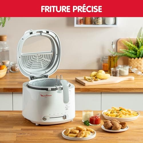 Moulinex Electric Deep Fryer, 1kg Capacity, 4 Persons, Compact Fryer, Easy Storage, Draining Position to Decrease Oil Quantity, Control Window, AF203110 - Image 7