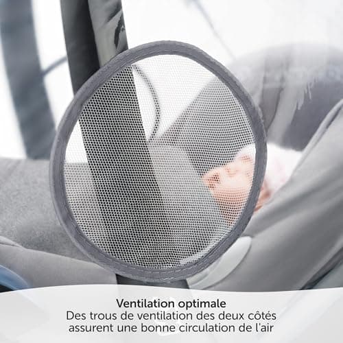 Cosy Universal Rain Cover, Compatible with Cybex, Maxi-Cosi, Baby Car Seat, Window, Mesh Vents, Transport Handle, PVC Free - Image 5