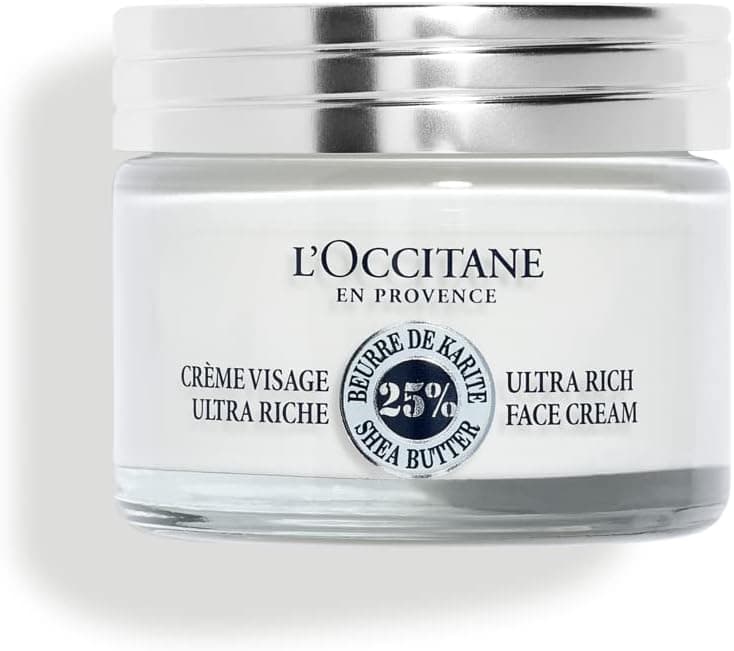 L'OCCITANE - Crème Visage Ultra Riche Karité - Peaux sèches et sensibles - 50 ml - Fabriqué en France