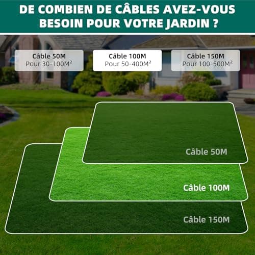 HAUSPROFI Robot Lawnmower Cable 150 m + 300 Pegs + 10 Cable Connectors + 10 Connection Terminals, Robot Lawnmower Wire Cable for Worx, Gardena, Bosch, Yard Force etc - Image 7