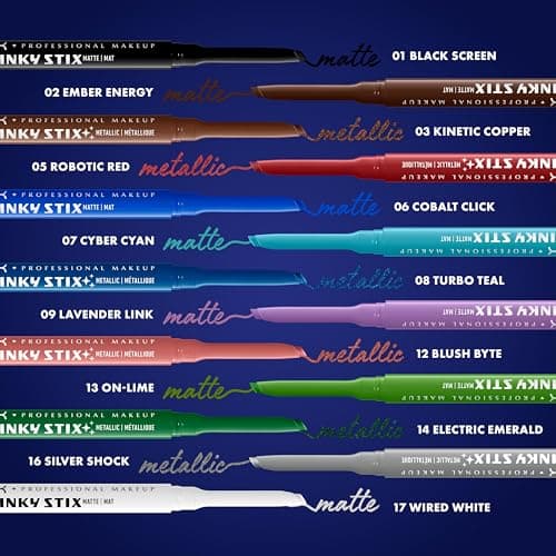 NYX Professional Makeup Epic Inky Stix - Eyeliner gel-crème waterproof - Tenue 24H Sans Bavure ni retouche - Pointe biseautée ultra-précise - Teinte : Black Screen - Image 8