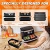 29Pcs Accessoire Air Fryer pour Ninja Foodi Flex 10,4 L AF500EU COSORI 10L, Moule Silicone Air Fryer pour Ninja AF500EUCP, Accessoires Air Fryer Ninja 10.4L, Plat pour Ninja Max AF500EU - Image 3
