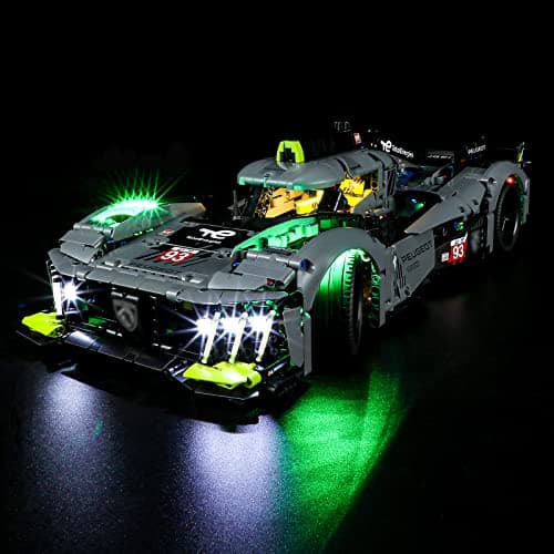 BRIKSMAX LED Lighting Kit for Technic Peugeot 9X8 24H Le Mans Hybrid Hypercar - Compatible with Lego 42156 Building Blocks - Model Not Included - Image 2