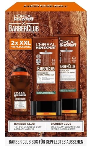L'Oréal Men Expert Mens Care Kit Gift Set with XXL Shower Gel and Roll-on Deodorant, Gift for Men Including Shower Gel and Cedarwood Oil Roll-on Deodorant - Image 3