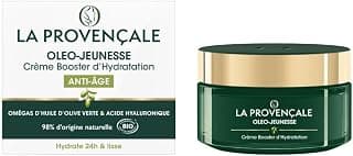 Oleo-Jeunesse Certified Organic Anti-Ageing Hydration Booster Cream - Omega Green Olive Oil & Hyaluronic Acid - All Skin Types - Proven Effectiveness - 50 ml