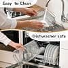 ENSINE Air Fryer Accessories for Ninja Foodi FlexDrawer 10.4L AF500EU, Air Fryer Grill Compatible COSORI TWINFRY Dual Blaze 10L - 2-in-1 Stackable Airfryer Racks, Double Level, Durable Stainless Steel - Image 5