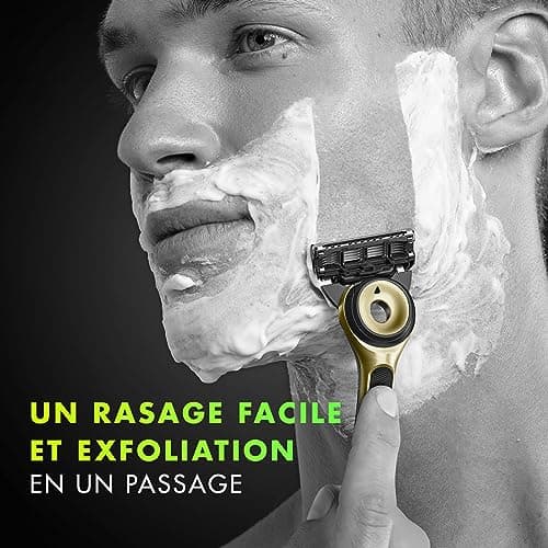 Gillette Labs Men's Razor, Limited Edition with Exfoliating Bar, Cleans Skin Before Blades, 5 Sharp Blades For Close Shave, With Refills - Image 7