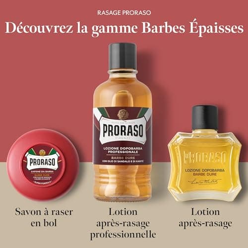 Proraso | Beard Soap Bowl for Hard Beards (150ml jar) - Nourishing Shaving Soap with Sandalwood and Shea Butter - Made in Italy - Image 7