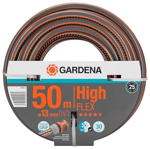 Gardena Highflex Comfort Hose 13 mm (1/2 Inch), 50 m: Garden Hose with Power Profile, Pressure 30 Bar, Dimensional Stable, UV-Resistant, Packed (18069-20) - Image 2