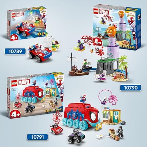 LEGO 10789 Marvel Spider-Man and Doctor Octopus Construction Toy Spidey and His Extraordinary Friends, with Glow in the Dark Parts, Kids from 4 Years Old - Image 6