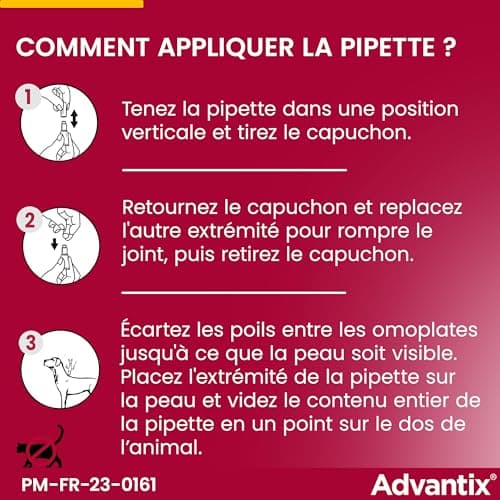 Advantix Very Small Dog Between 1.5 and 4 kg - Dog Pipettes Against 6 Parasites - Treatment and Protection for Your Dog for 4 Weeks - 4 x 1ml - Image 7