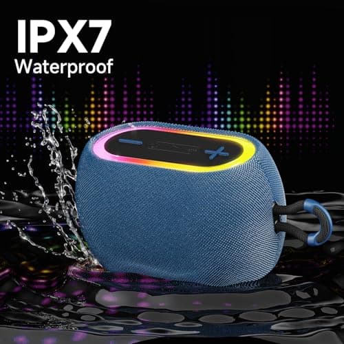 Tisco Portable Bluetooth Speaker 15W Powerful Bluetooth 5.3 Speaker with Powerful Bass, 2500mAh 24H Battery Life, IPX5, Pairing TWS, AUX/USB/TF Card, for Party/Travel/Outdoor, Blue - Image 5