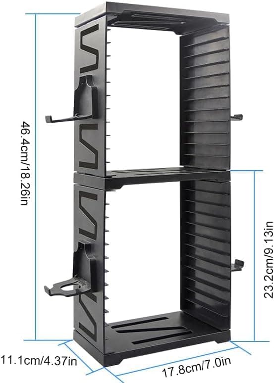 Video Game Storage Tower, Game Disc Holder, 24 Game CD for PS5/PS4/Xbox Series X/Xbox One/Nintendo Switch Games - Image 6